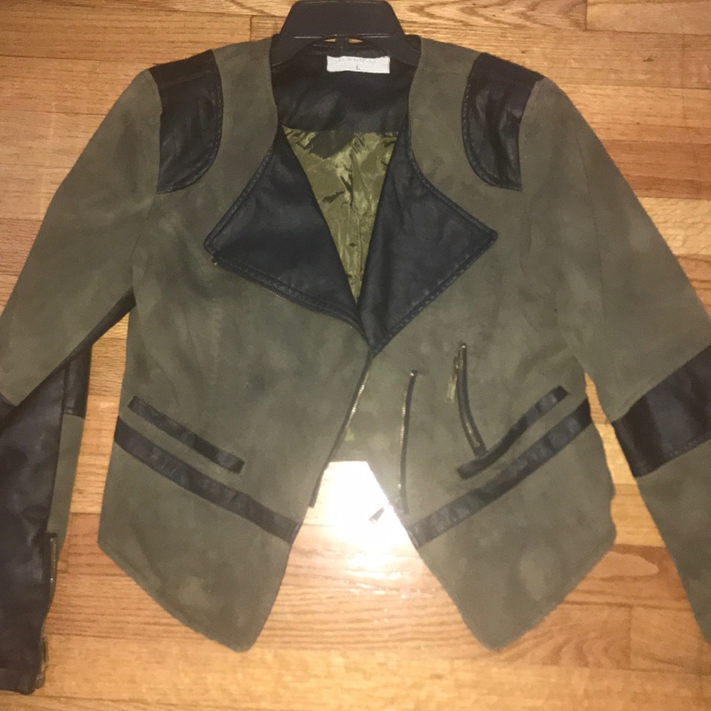 Jou Jou green and black jacket